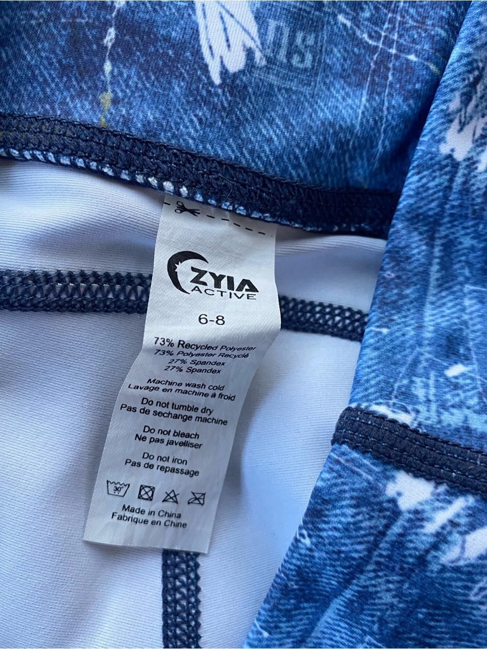 Zyia Denim Artist Pocket Light n
Tight Hi-rise 7/8 24" leggings - Picture 5 of 7
